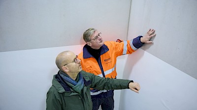 Vor der Büscher-Wand