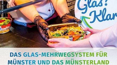Grafik für Instagram-Post zum Glas-Mehrwegsystem
