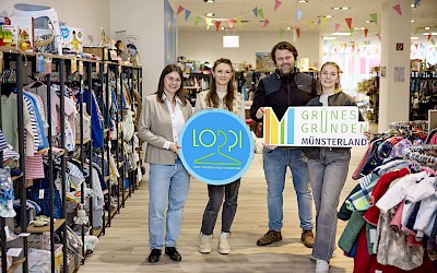LOPPI und das Team von Grüne Gründung