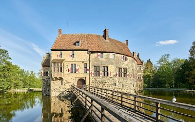 Die Burg Vischering ist wieder Veranstaltungsort beim Münsterland Festival.