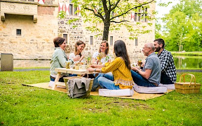Picknick an der Burg Vischering