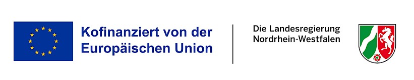 Logo van het EFRO/JTF-programma NRW 2021–2027