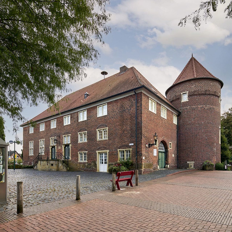 Het kasteel in het district Velen-Ramsdorf