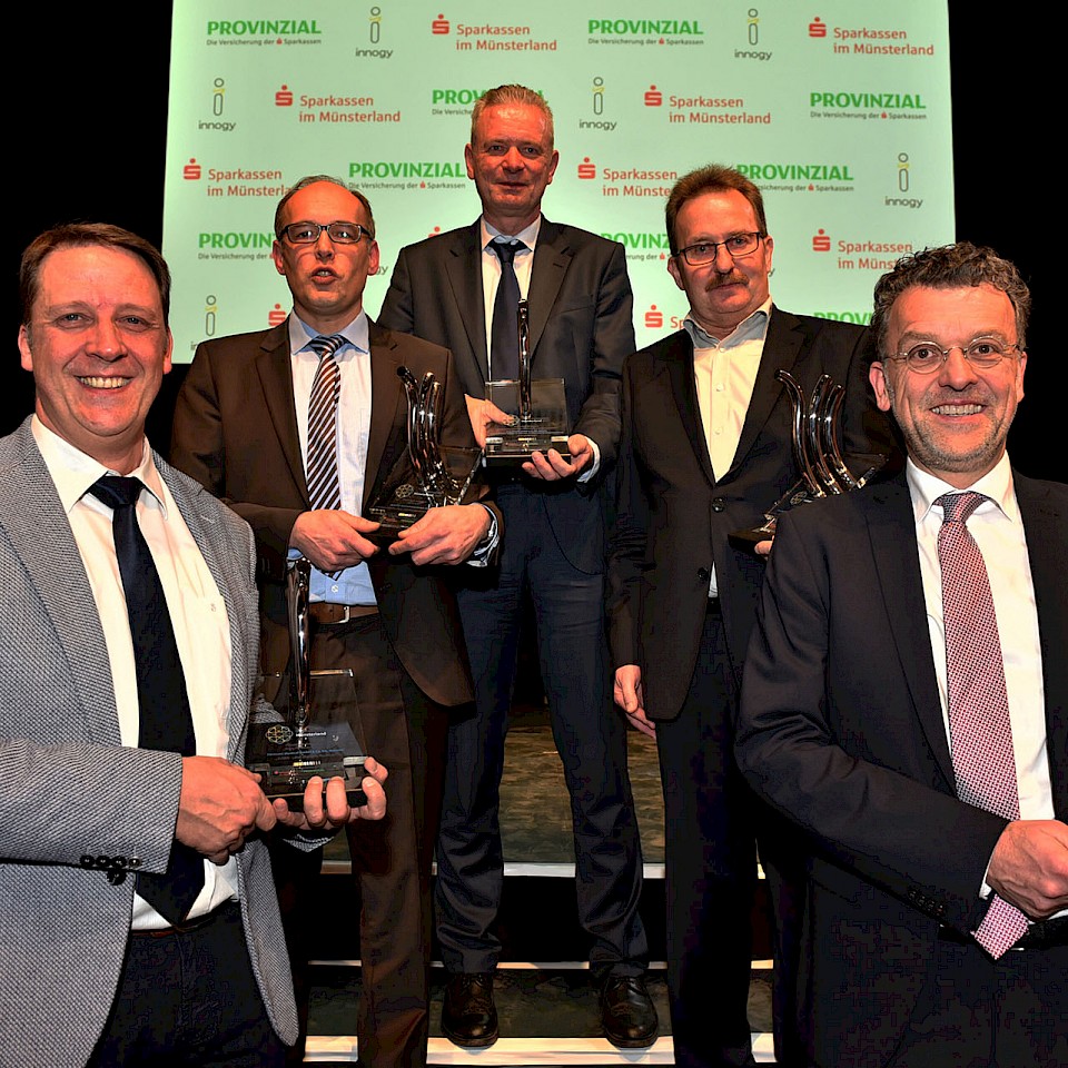 Die Preisträger des Innovationspreises Münsterland 2017
