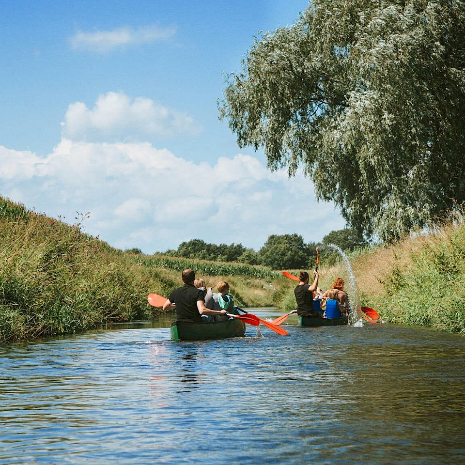 Canoeing on the Berkel near Vreden